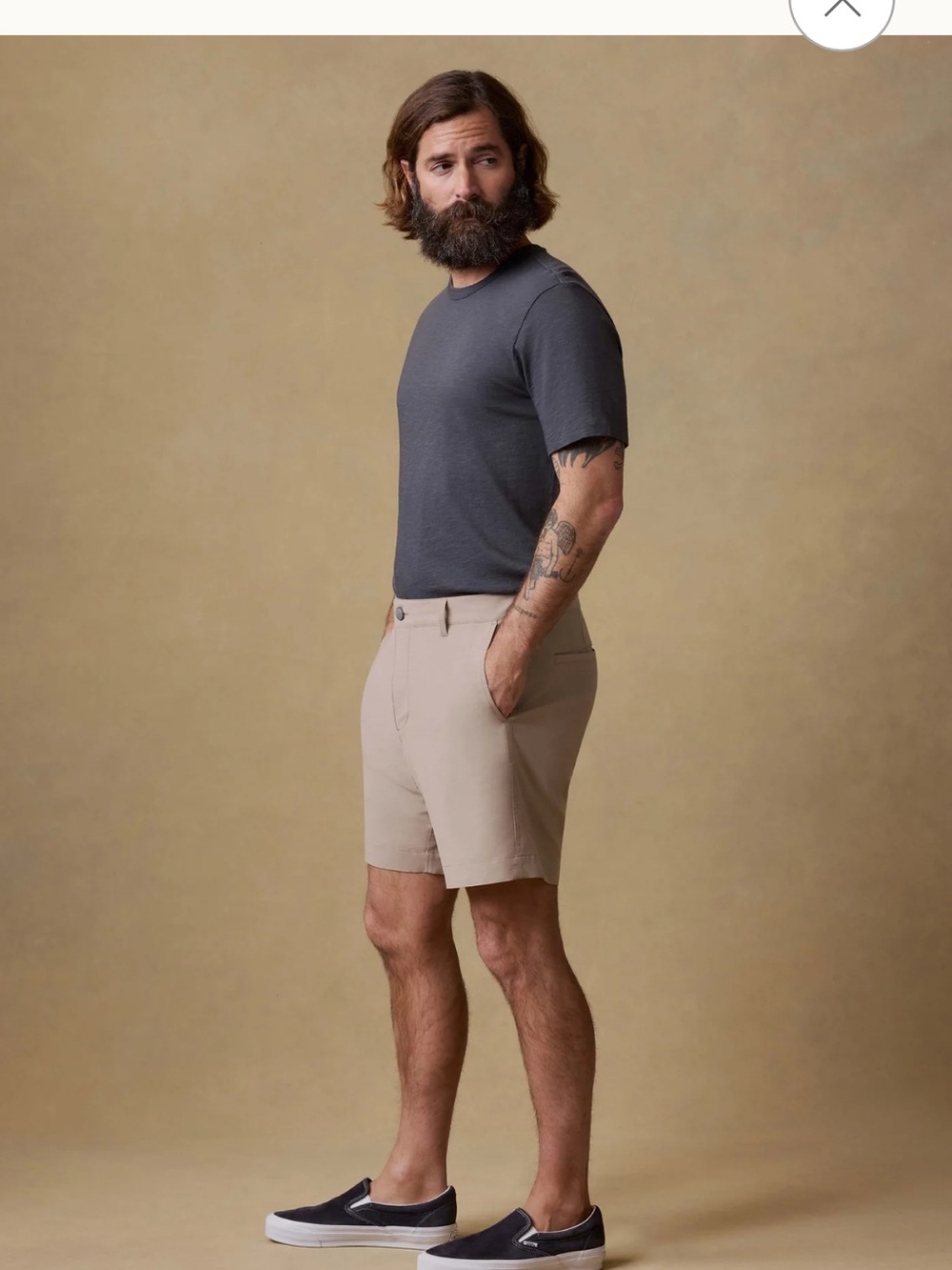 Faherty Men's All Day Flat-Front Drawstring Short in size 31 (7” inseam)